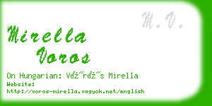 mirella voros business card